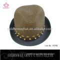 custom made boys fedora hats fashion trilby hats with button band